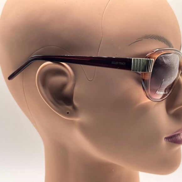 NOS Vintage Y2K Designer Sunglasses | Ellen Tracy | Pink Tortoise Plastic 2000s main image 6